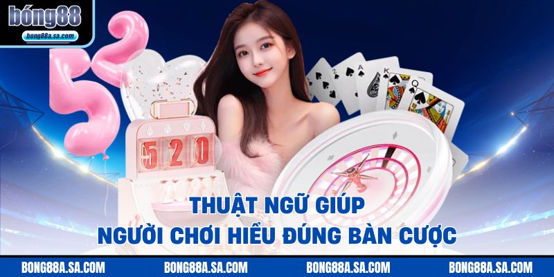 Thuật ngữ giúp người chơi hiểu đúng bàn cược